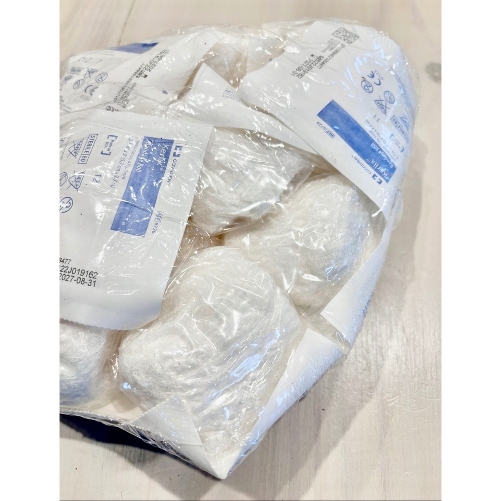 Covidien Kerlix Gauze Bandage Roll 6720 2.25in x 3yd Sterile 6Ply Cotton 12 Pack